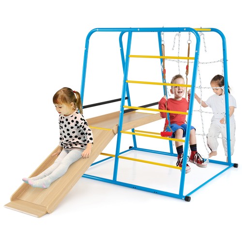 Metal jungle gym with - jungle,