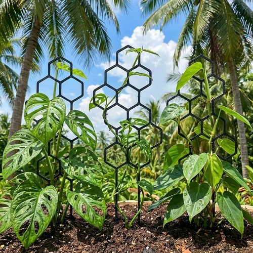 Pack honeycomb plant trellis - honeycomb,