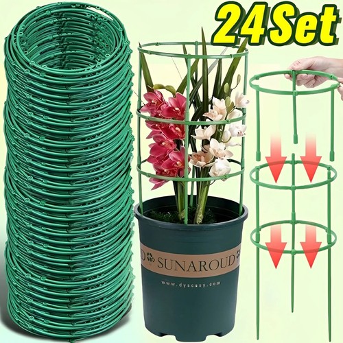 Flower support stakes green - flower,
