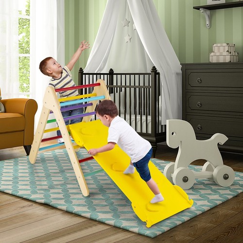 Wooden climbing ladder indoor - wooden,