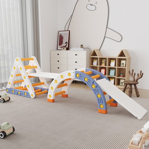 Kids climbing frame triangular - climbing,